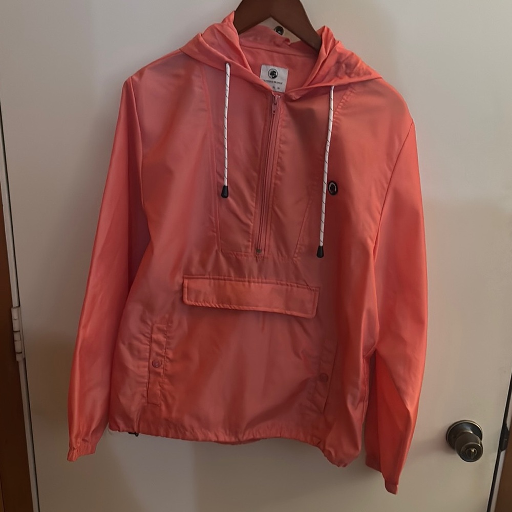 Coral Windbreaker Jacket